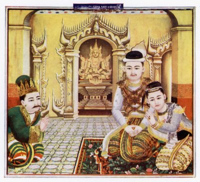 Pya-shikoh (uit een Birmaanse schilderij) door Robert George Talbot Kelly